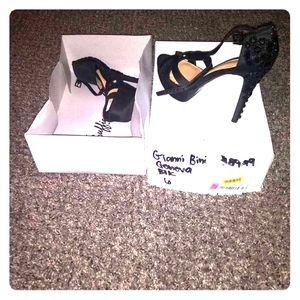 Black Geneva Heels